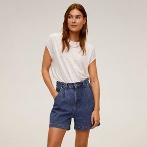 Mango High Waist Denim Shorts NWT